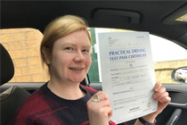 Helen Passed her driving test after taking Driving Lessons in Glossop