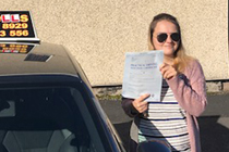 Nicola Passed her driving test after taking Driving Lessons in Gamesley
