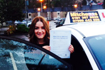 Sophie Passed her driving test after taking Driving Lessons in Glossop
