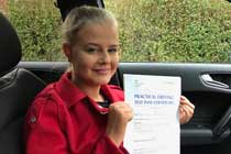 Toana Passed her driving test after taking Driving Lessons in Denton